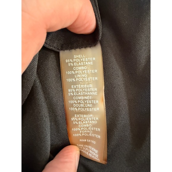 Tommy Hilfiger Women 18W Black Red Floral Chiffon Midi Dress New With Tags - Picture 9 of 10